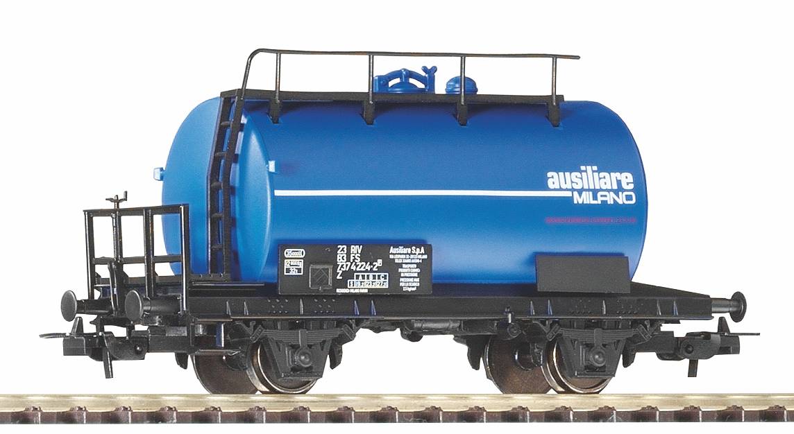 Carro Cisterna FS 4 Assi Rivarossi HR6572 - Epoca I Blu 'Ausiliare' - Nuovo